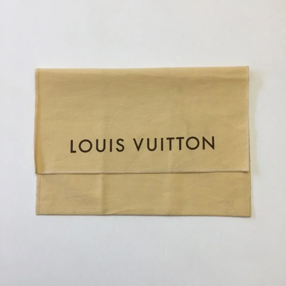 Louis Vuitton Dust Bag 9.5 x 6.5 in Long Wallet 100% Cotton Yellow Made in India
